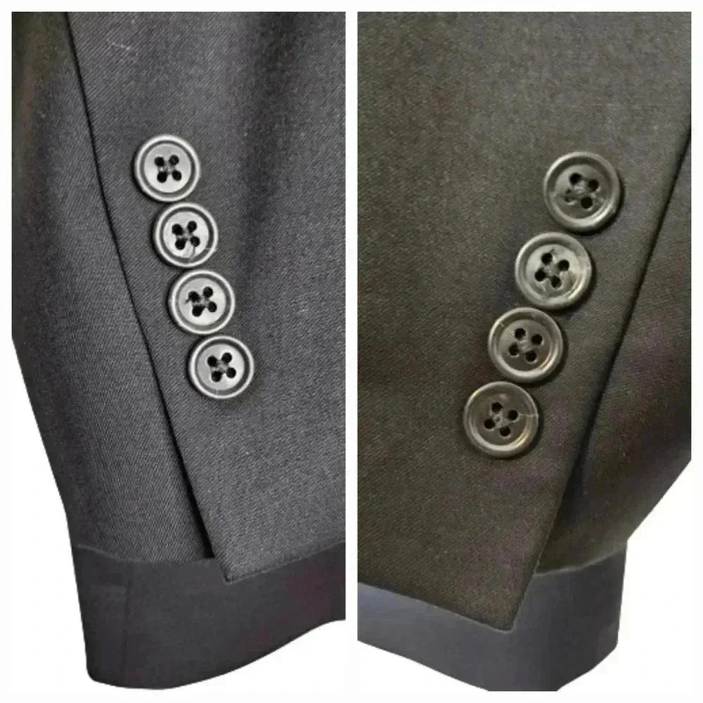 ❤Jos. A. Bank Mens Black Classic 100% Wool Sport Coat Blazer Business Jacket 41R - Picture 10 of 14